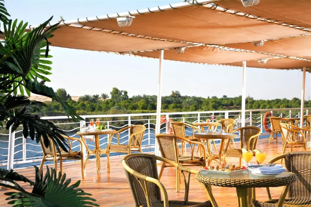 Sun deck of the JAZ Crown Jubilee Nile Cruise Nile cruise